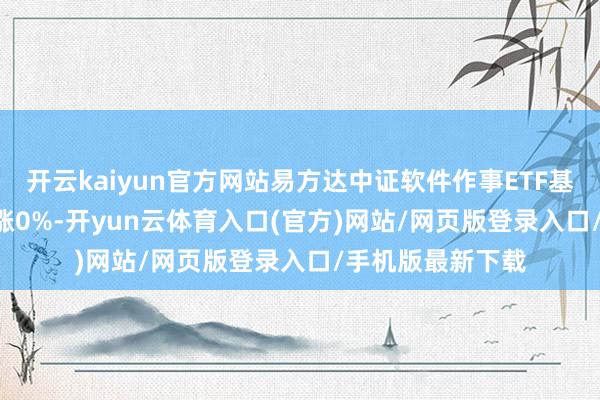 开云kaiyun官方网站易方达中证软件作事ETF基金(562930)涨0%-开yun云体育入口(官方)网站/网页版登录入口/手机版最新下载