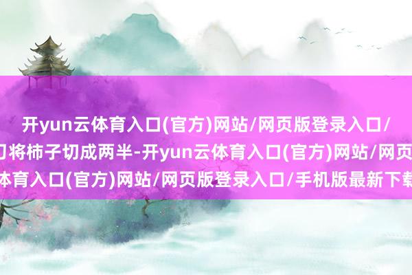 开yun云体育入口(官方)网站/网页版登录入口/手机版最新下载然后用刀将柿子切成两半-开yun云体育入口(官方)网站/网页版登录入口/手机版最新下载